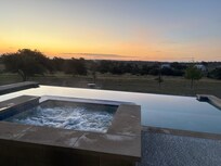 Sunrise from the hot tub