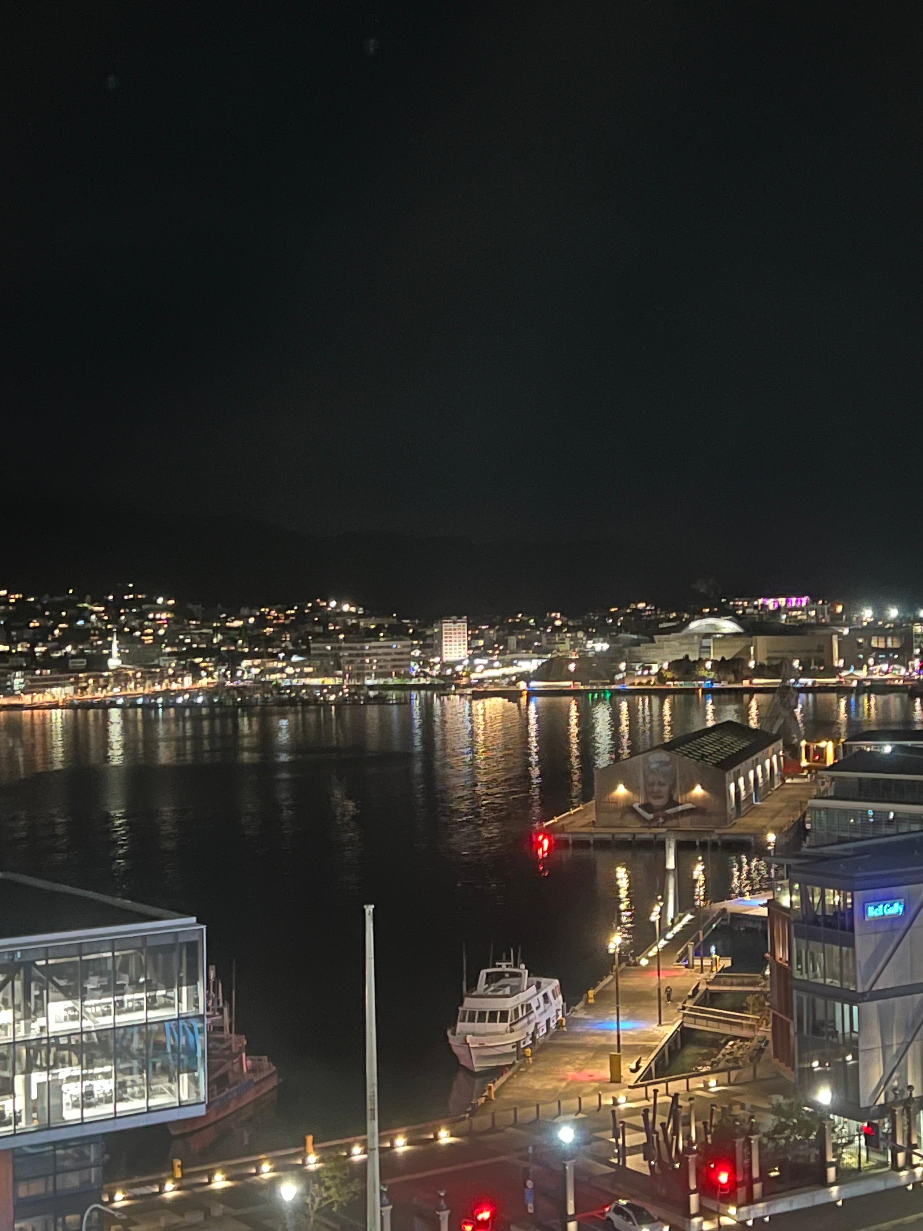 Night view from room 