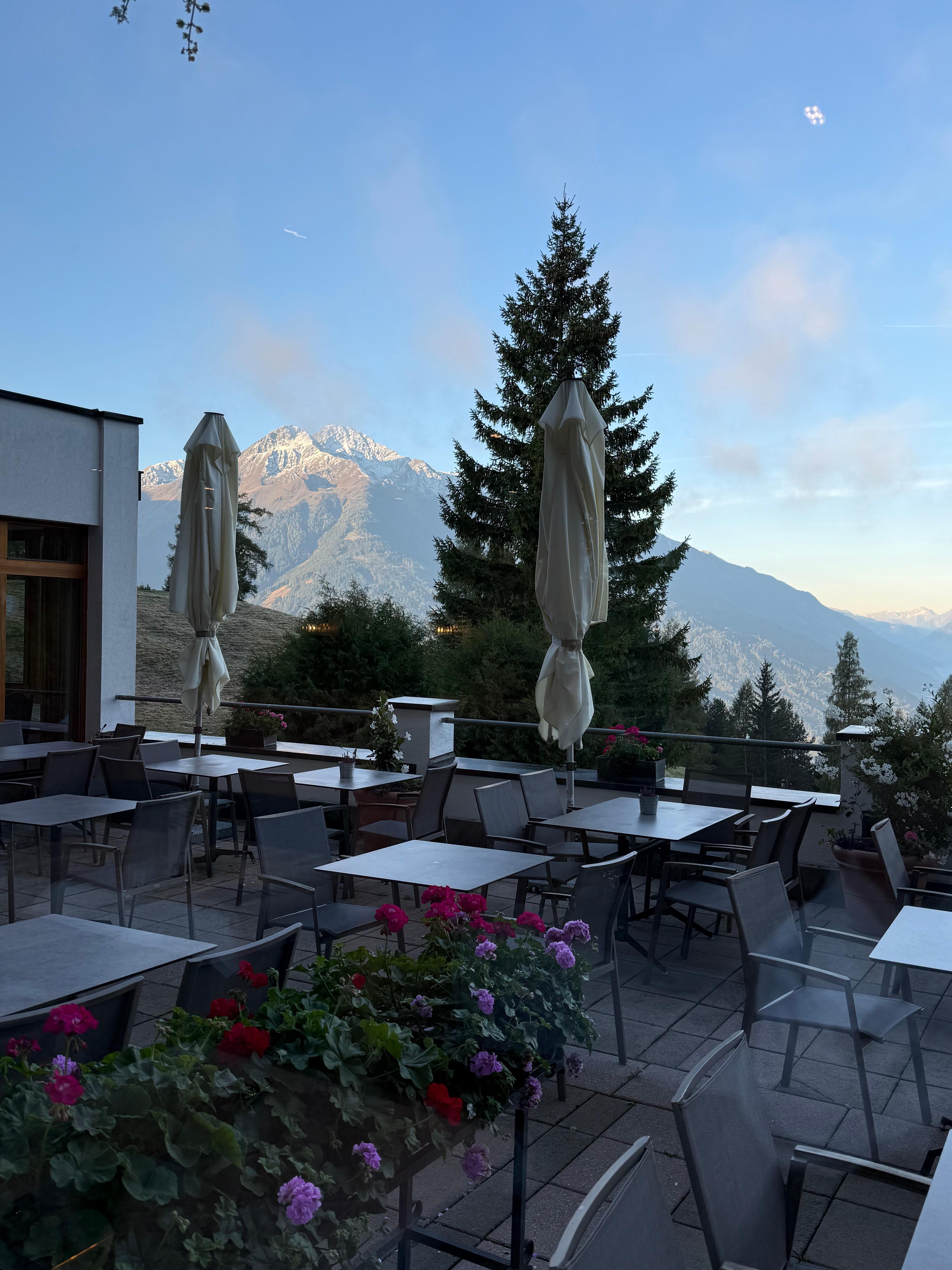 Vista dalla sala colazione