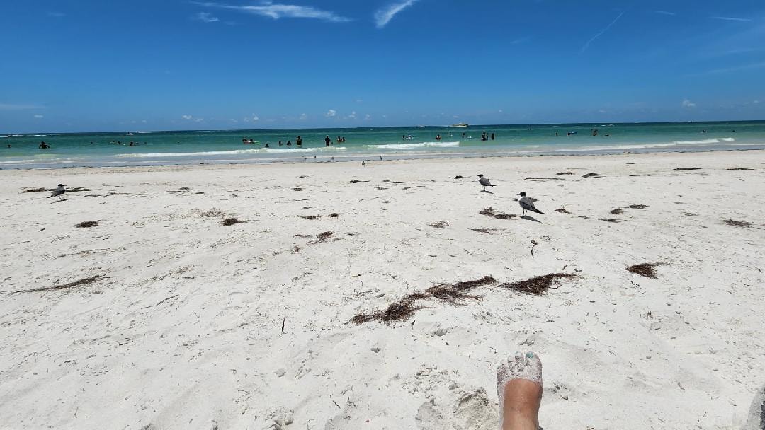 Beach 3 blocks away.