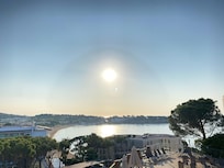 Vue matinale depuis le balcon