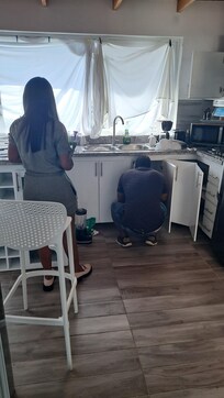 Gas leak..took 8 days to repair..I turned the gas off each night.