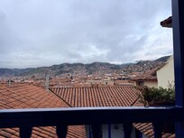 View from the house balcony.