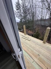 This is really what bothered me the most, with 2 kids with me, completely unsafe. It clearly shows from the sliding door to the 20+ feet drop balcony with NO safe rail.