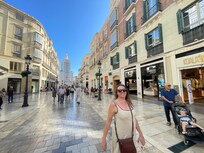 Pedestrianised street, right outside the hotel. 1 minute walk to taxis and buses.