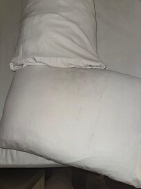 Pillows were dirty.