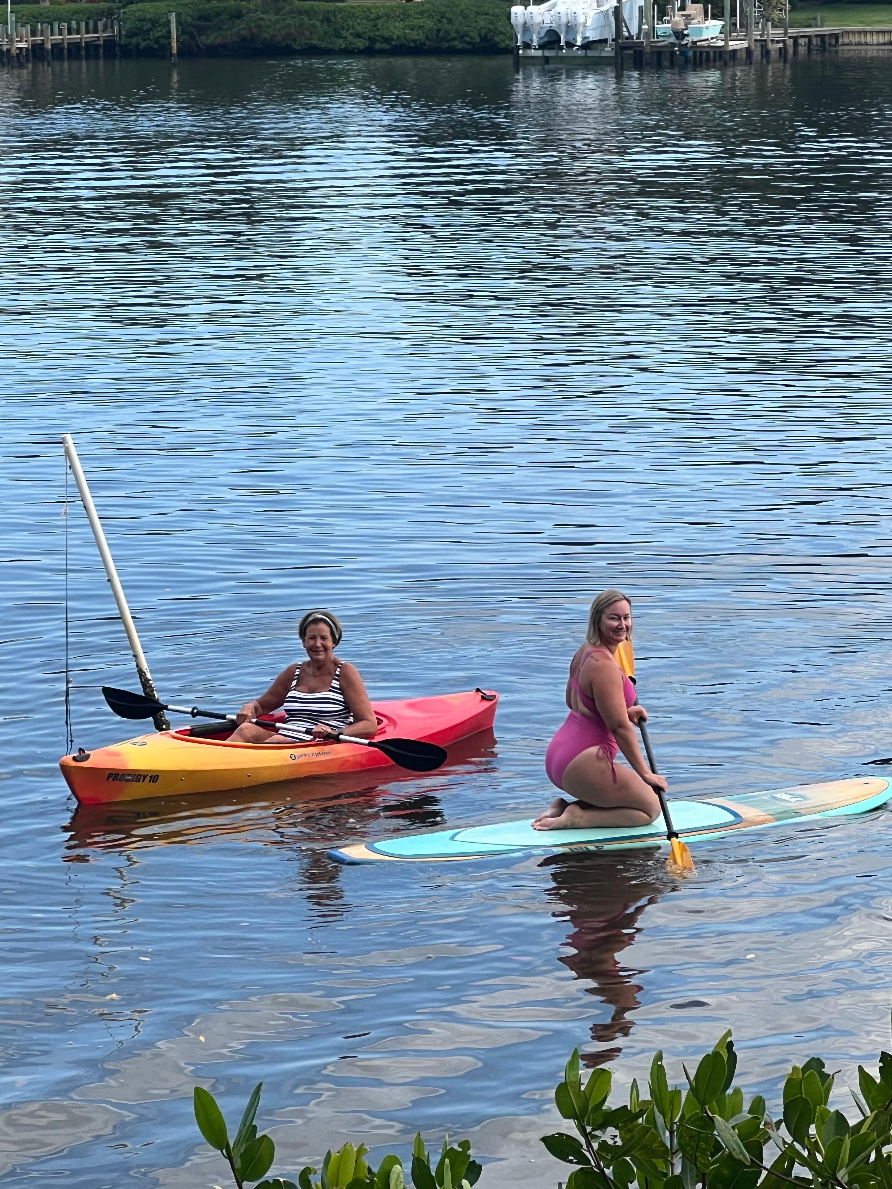 Kayaking and paddle board fun