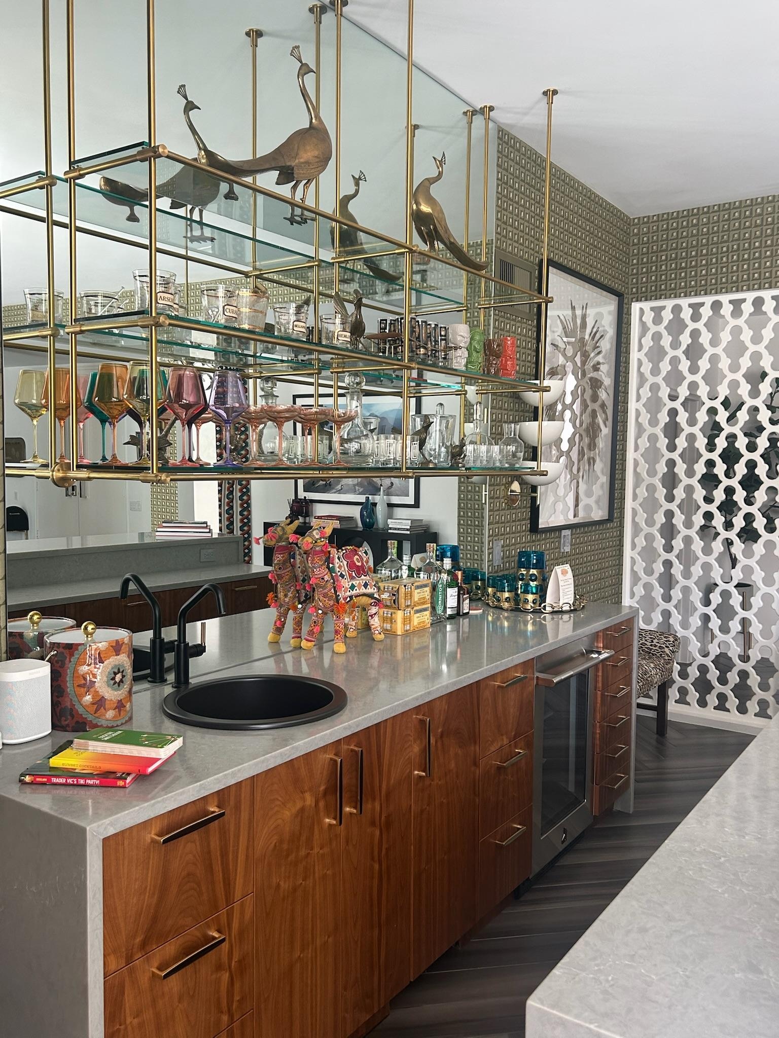 gorgeous and insanely well-equipped bar