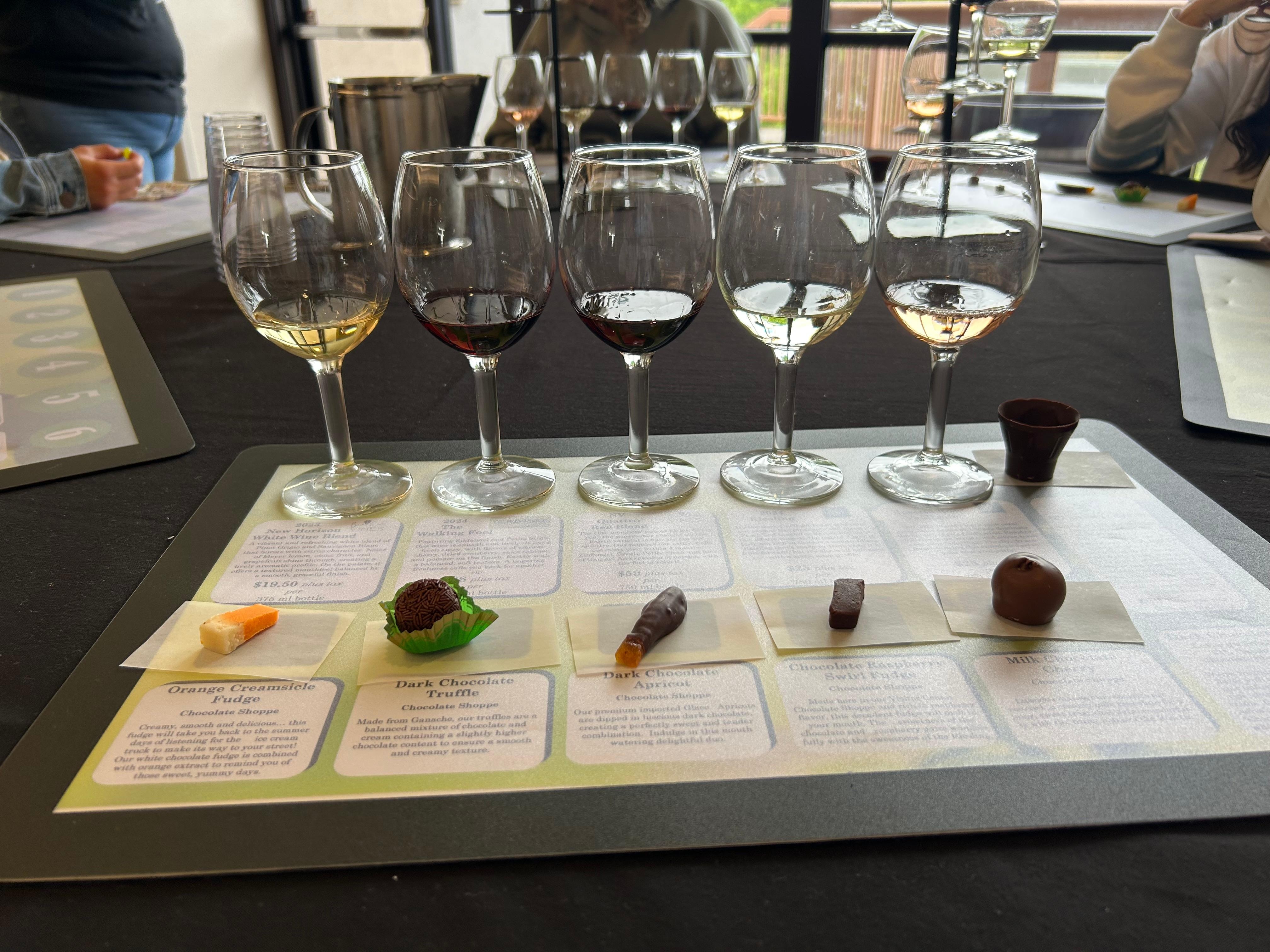 Jelly Belly wine tasting.