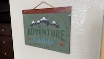 Nice touch in decor to get you outside!