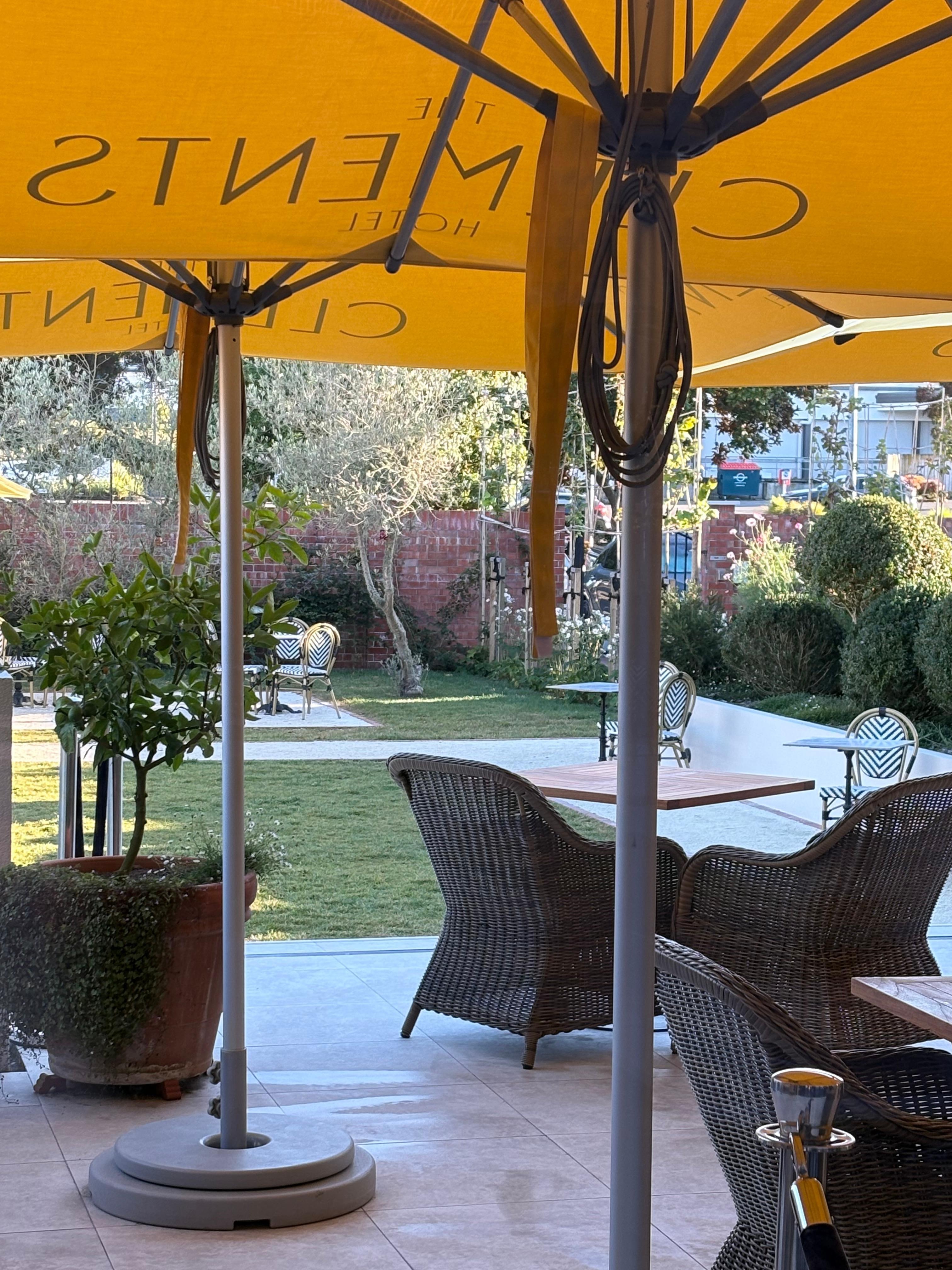 The terrace where High Tea is served