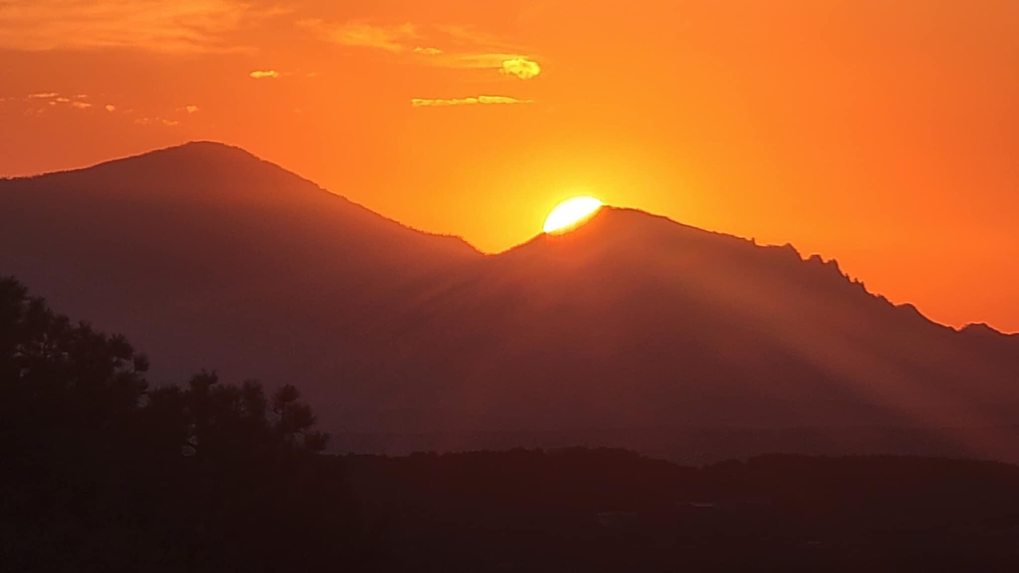 Sunrise from the front balcony!