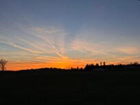 Relaxing sunset before a peaceful rest