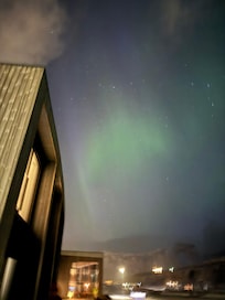 Northern lights from right outside the hotel