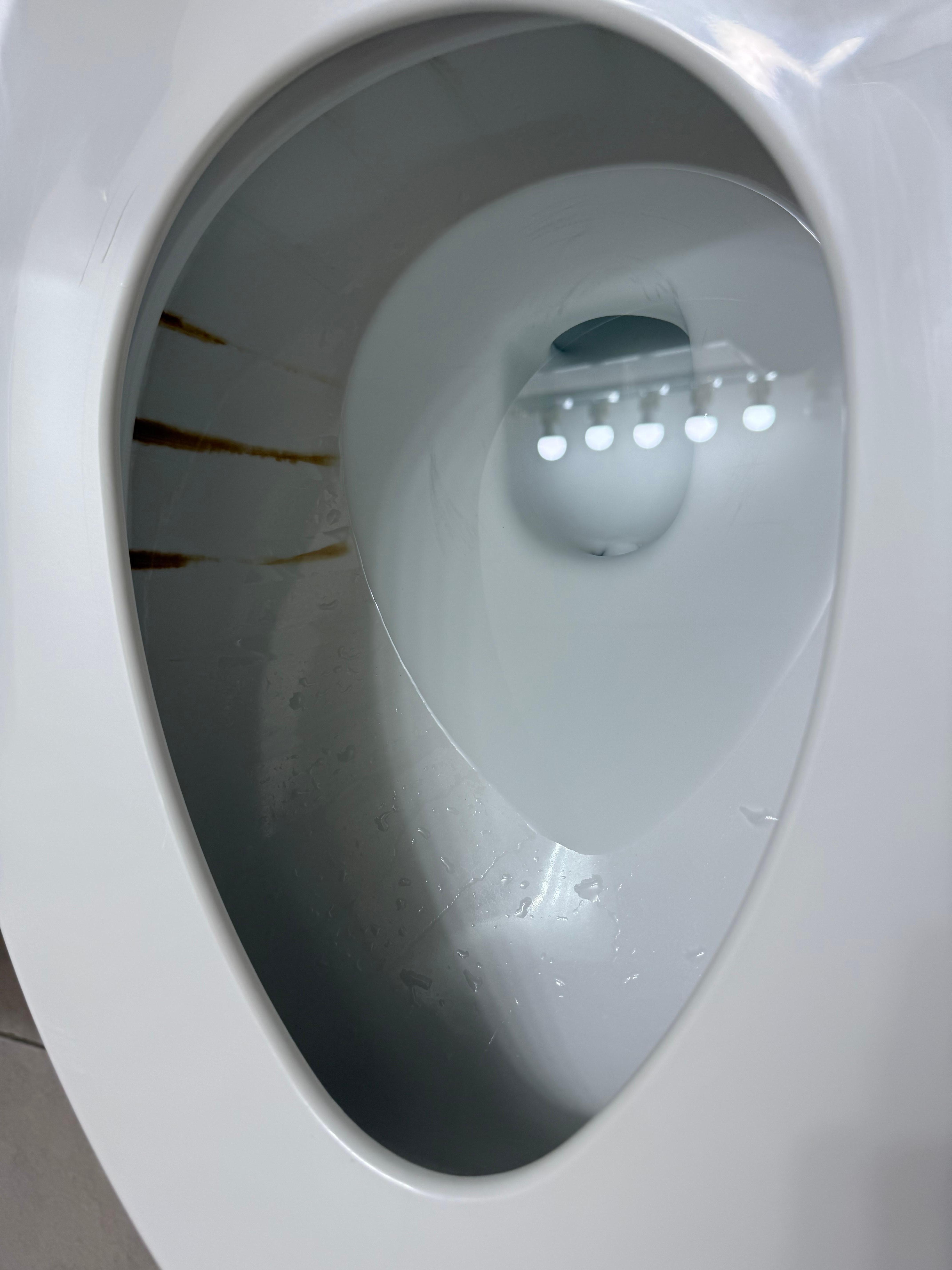 Toilet was not clean. He said he would clean it