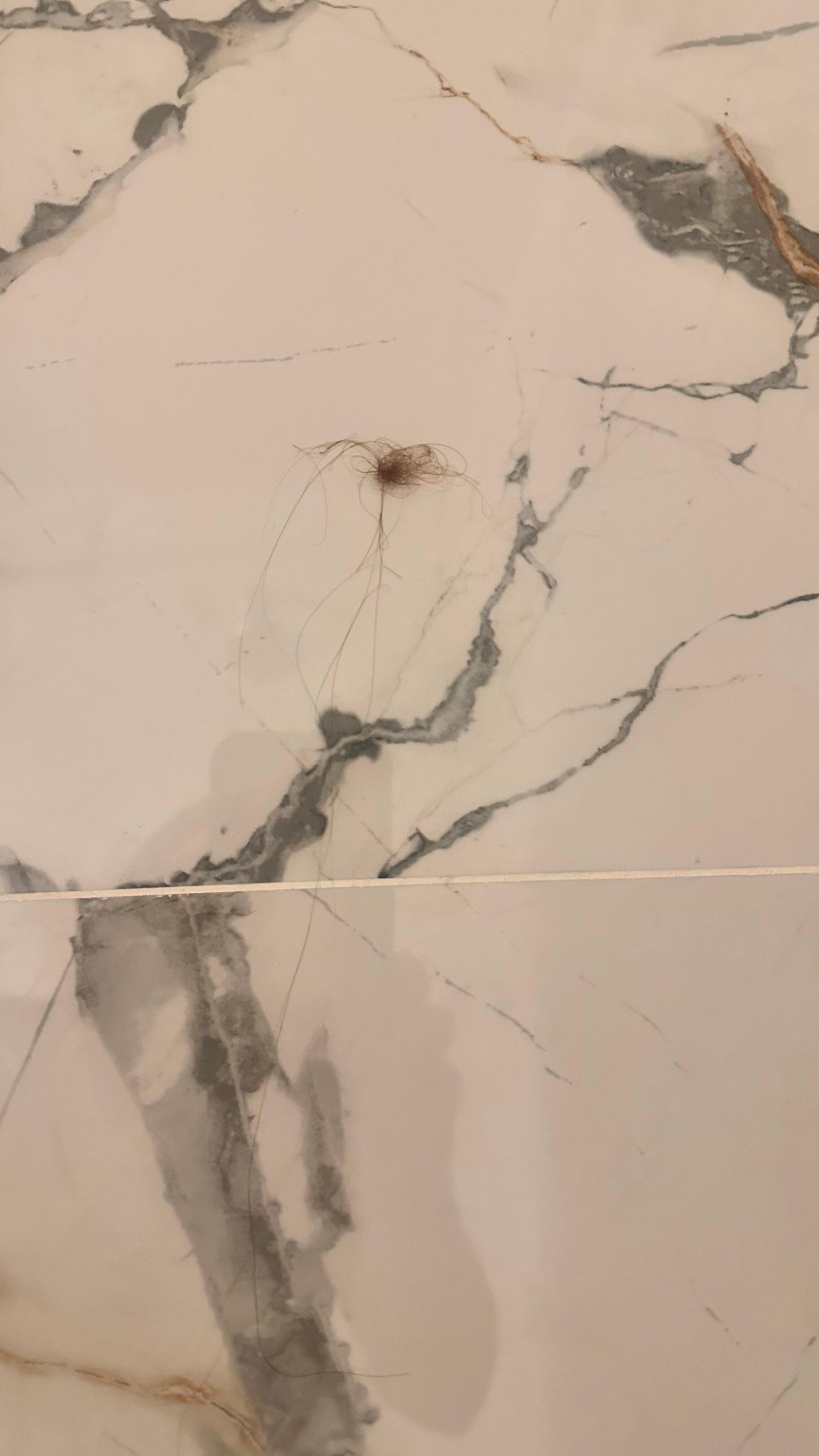Dirty shower. 