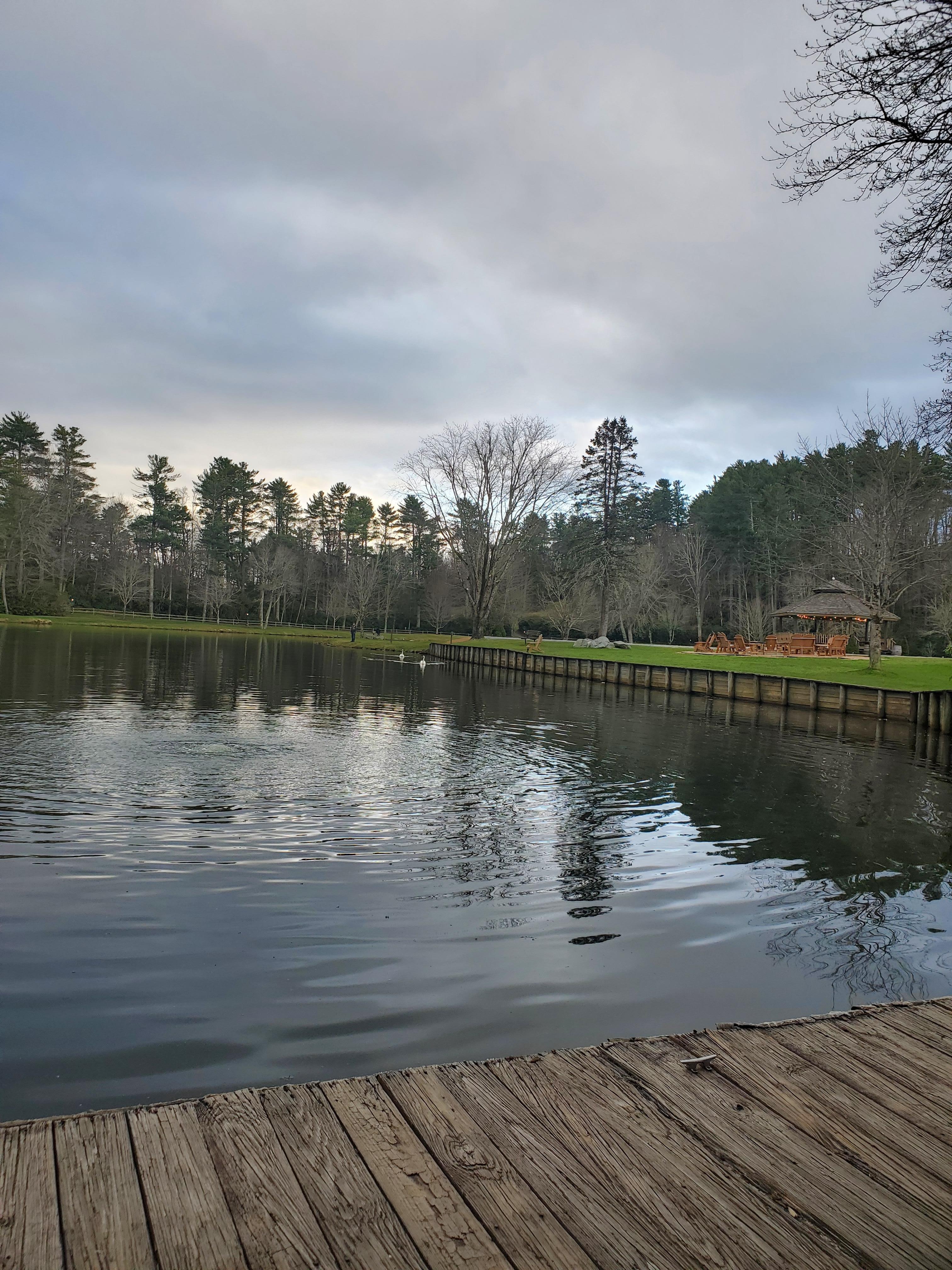 After dinner walks around the lake