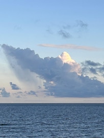 Rain cloud at sea
