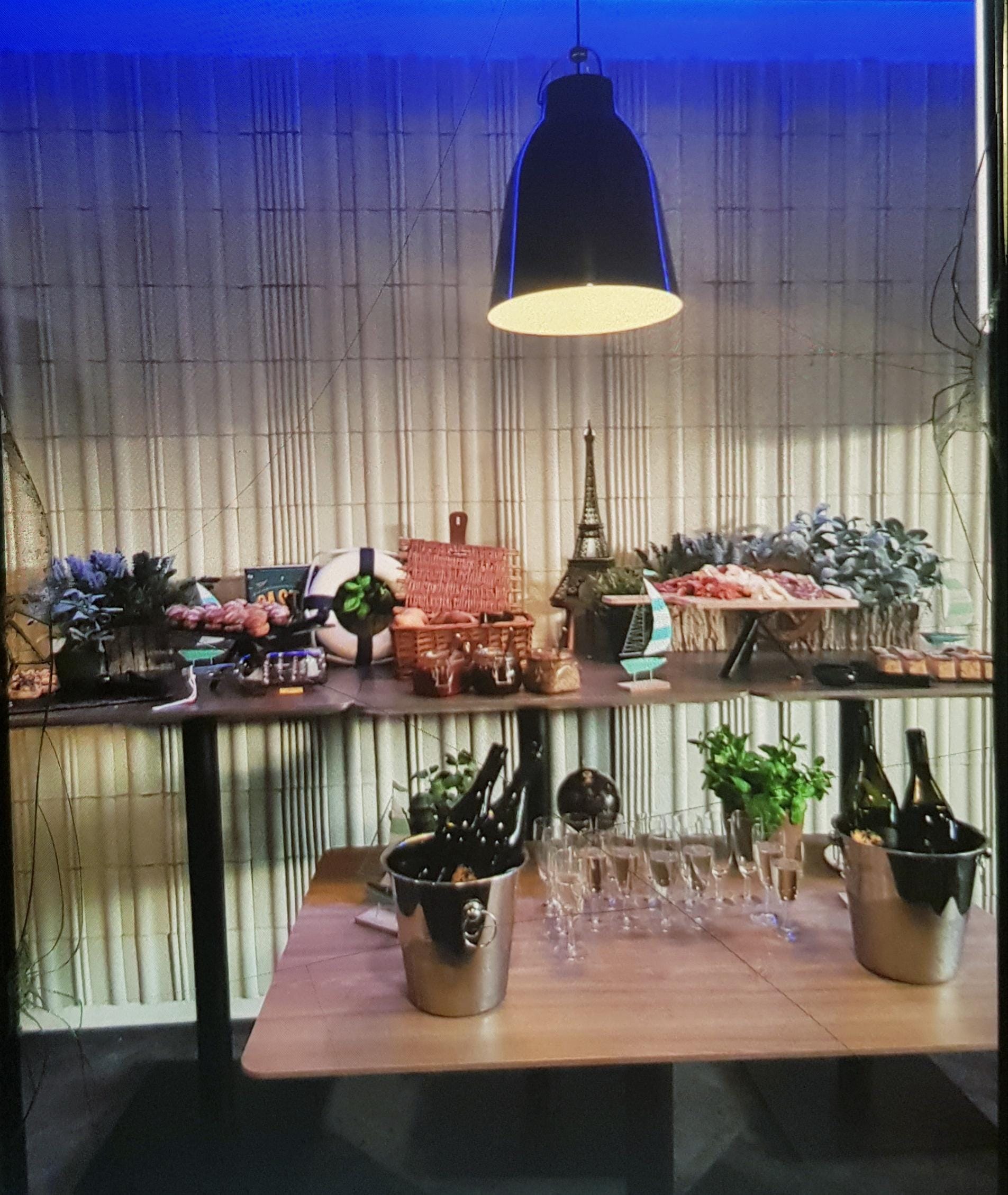 A small part of the breakfast buffé 