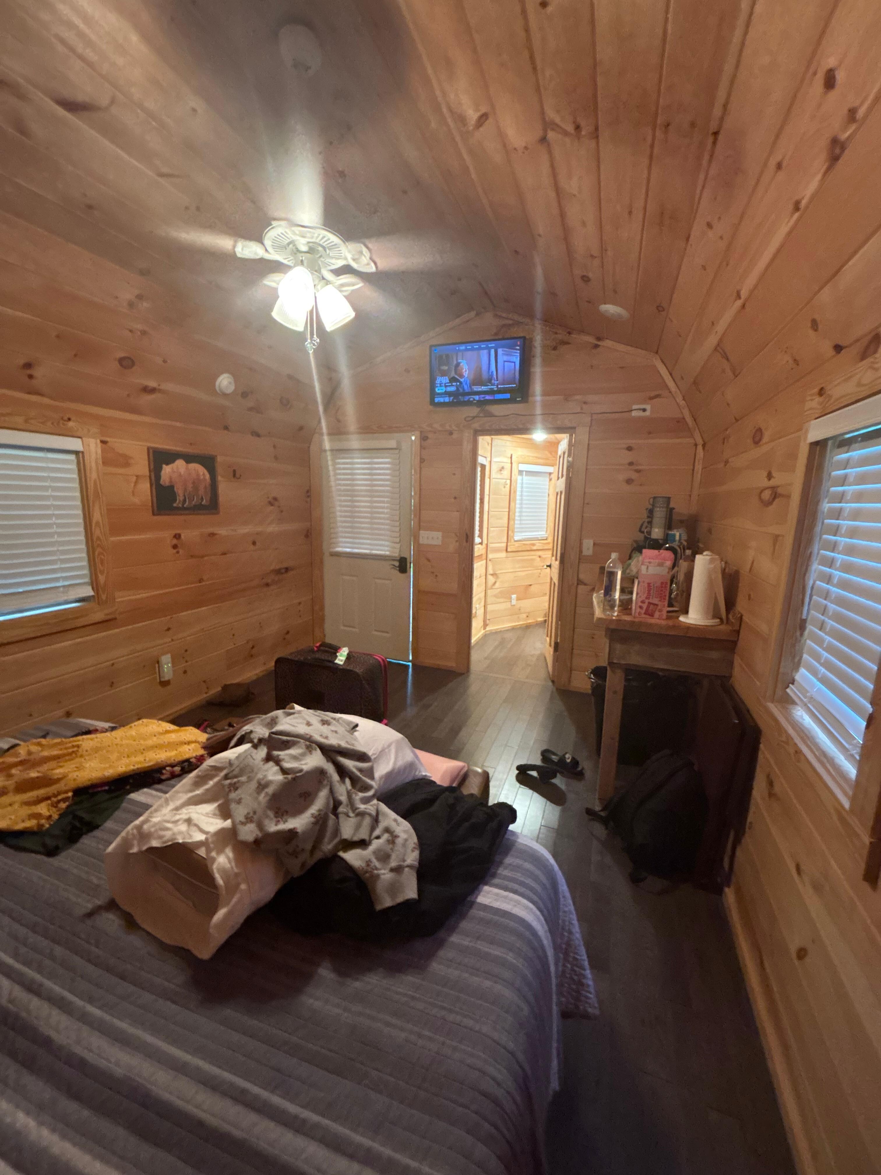 Another view, tv is Roku tv worked great