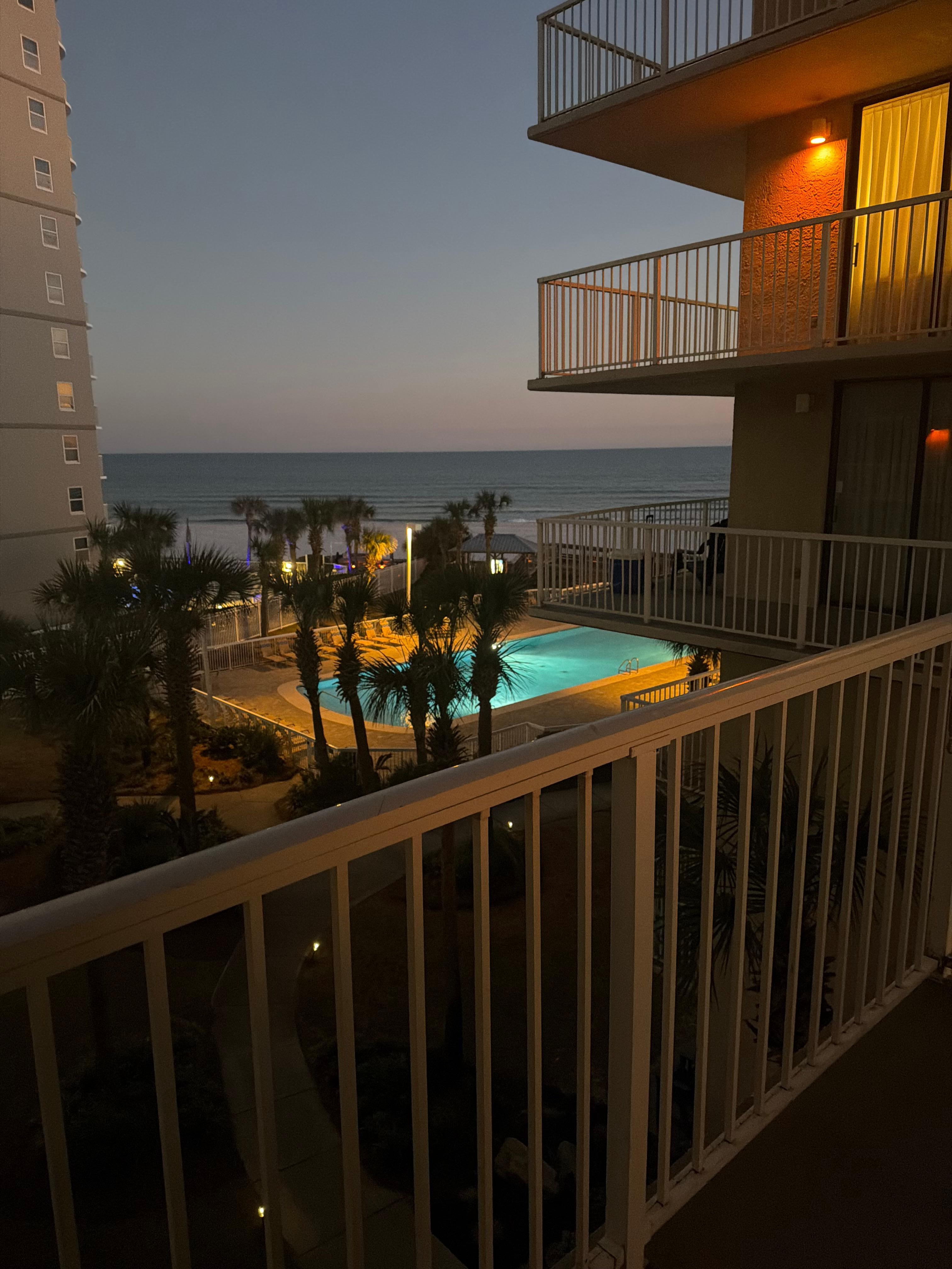 View from the 4th floor balcony