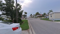 Walk from cottage parking pad to beach.