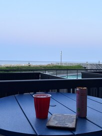 View from the patio table