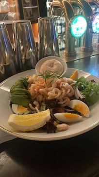 The shrimp salad
