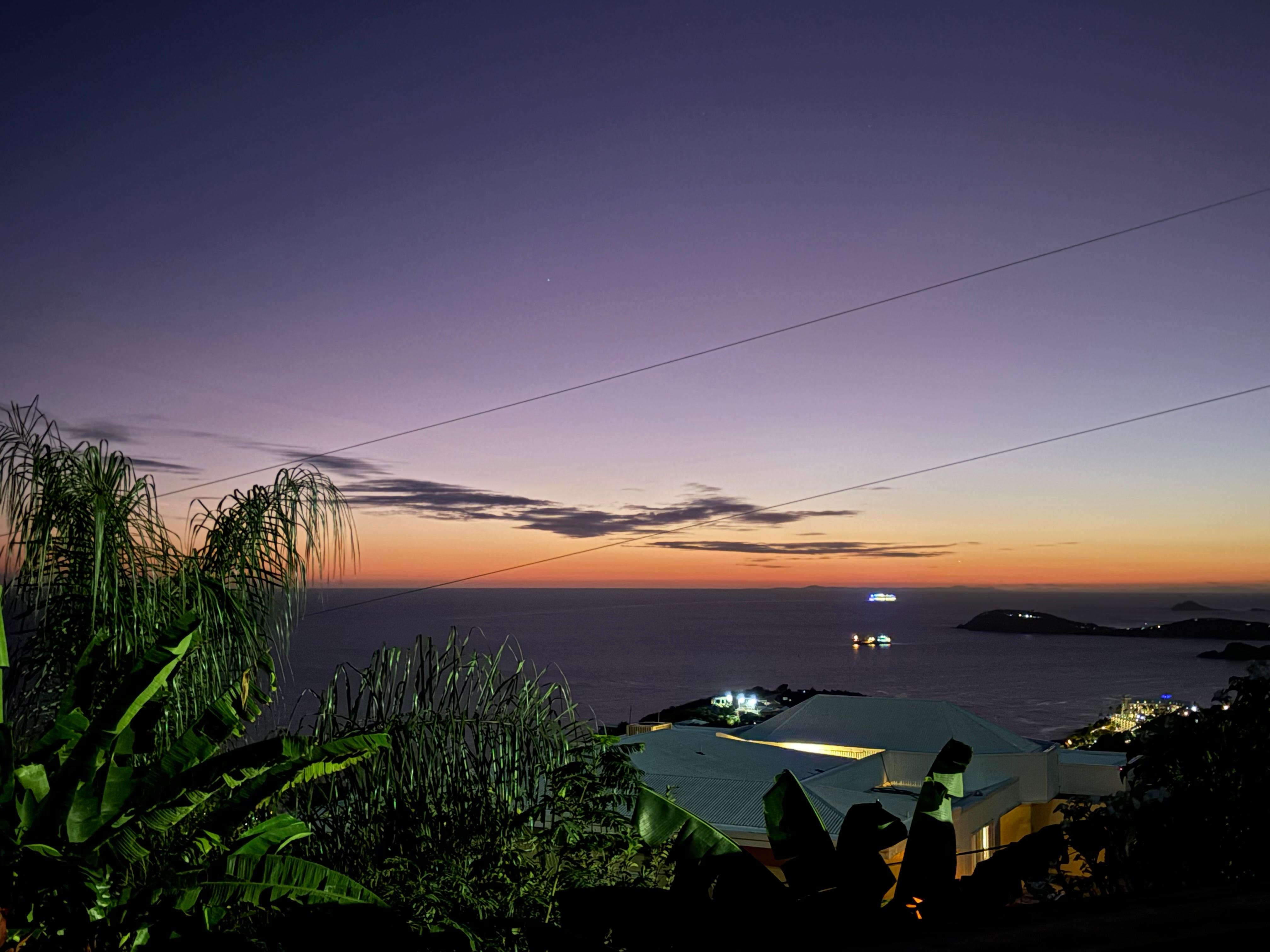 Sunset from the deck 