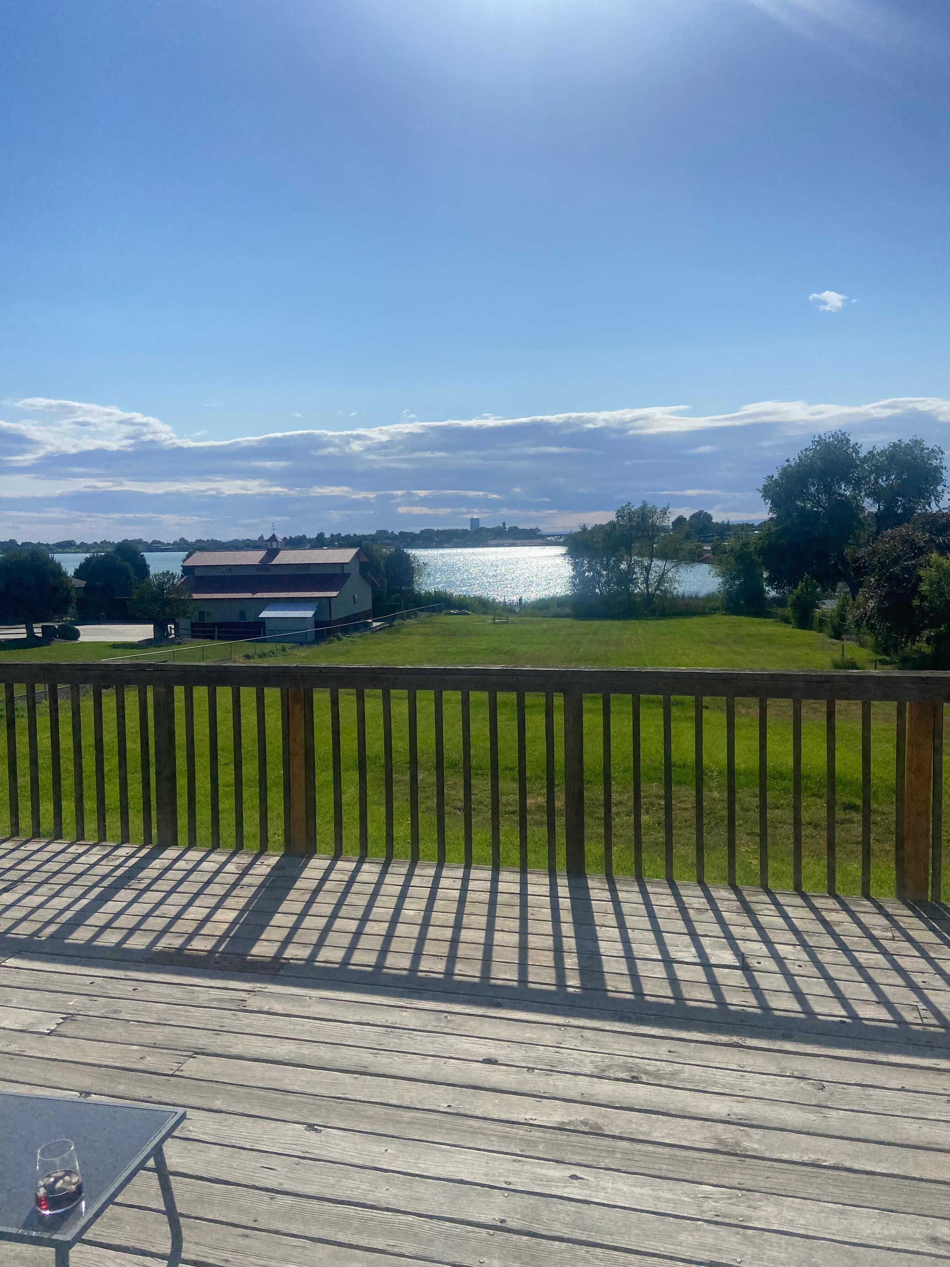 Back deck looking east
