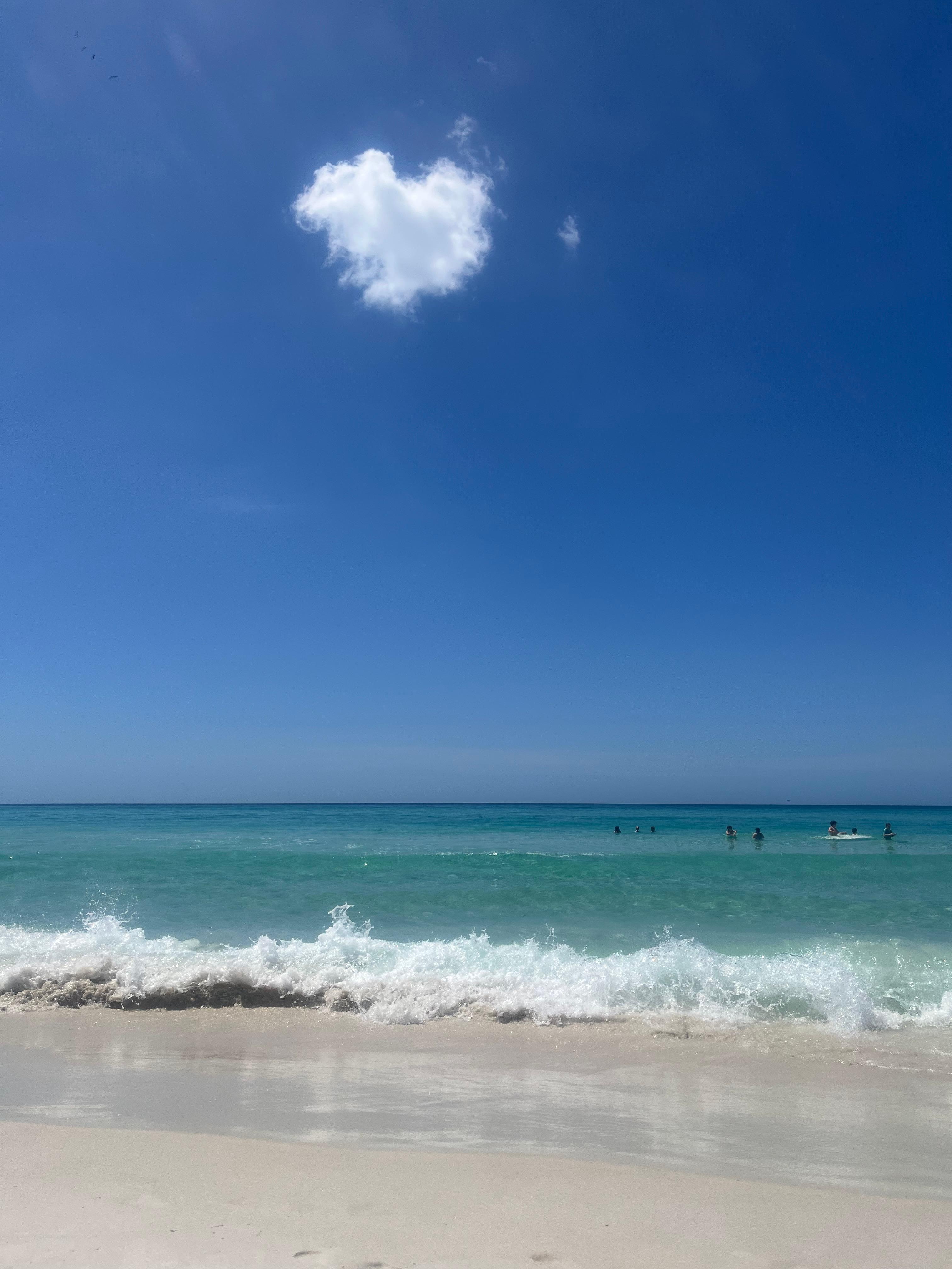 We were there for a wedding and on wedding day we had a heart cloud. 