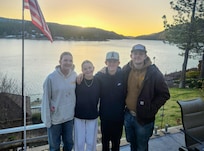 Grandkids at sunset