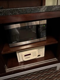 Microwave oven and a safe
