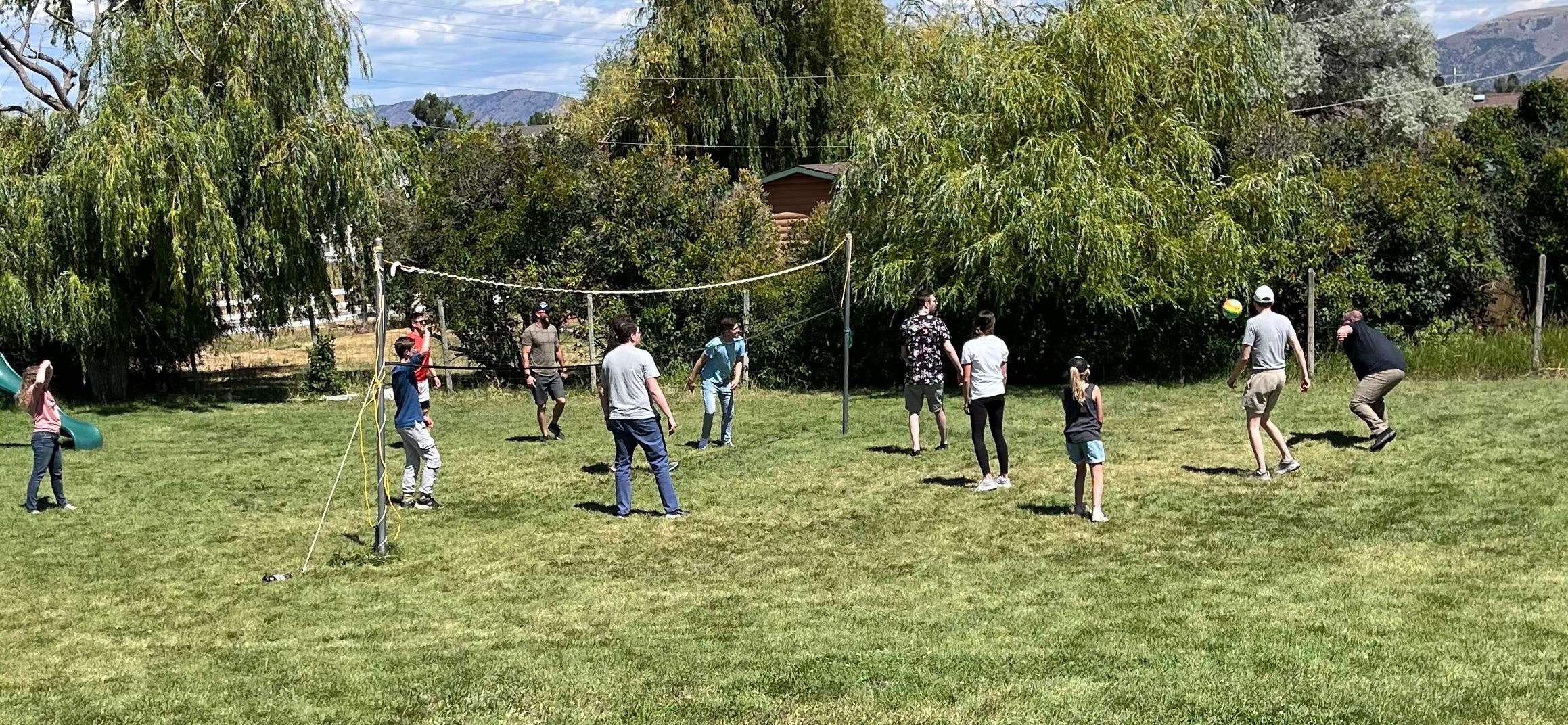 Family volleyball 