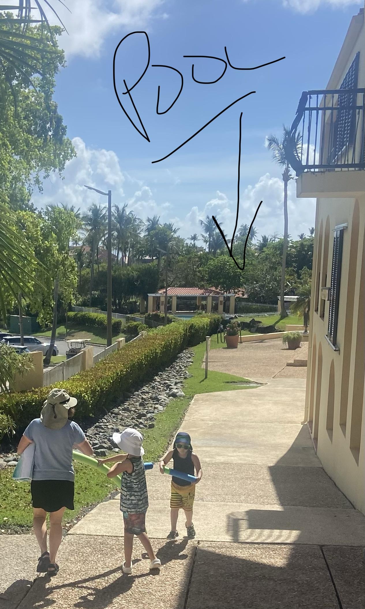 quick walk from unit to pool 