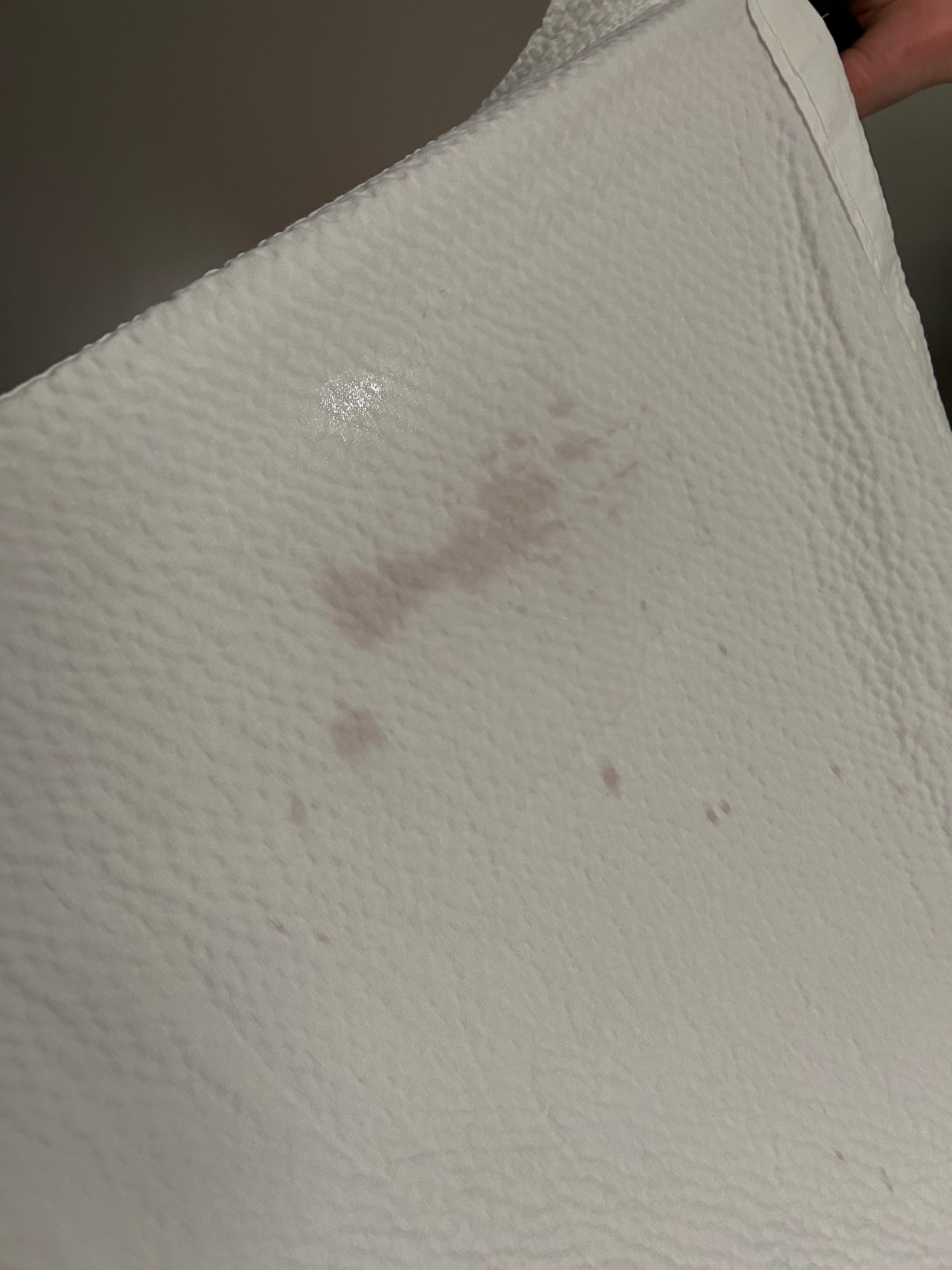 Stains on sheets