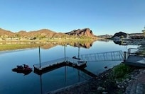 beautiful dock for shallow water boats and PWC
