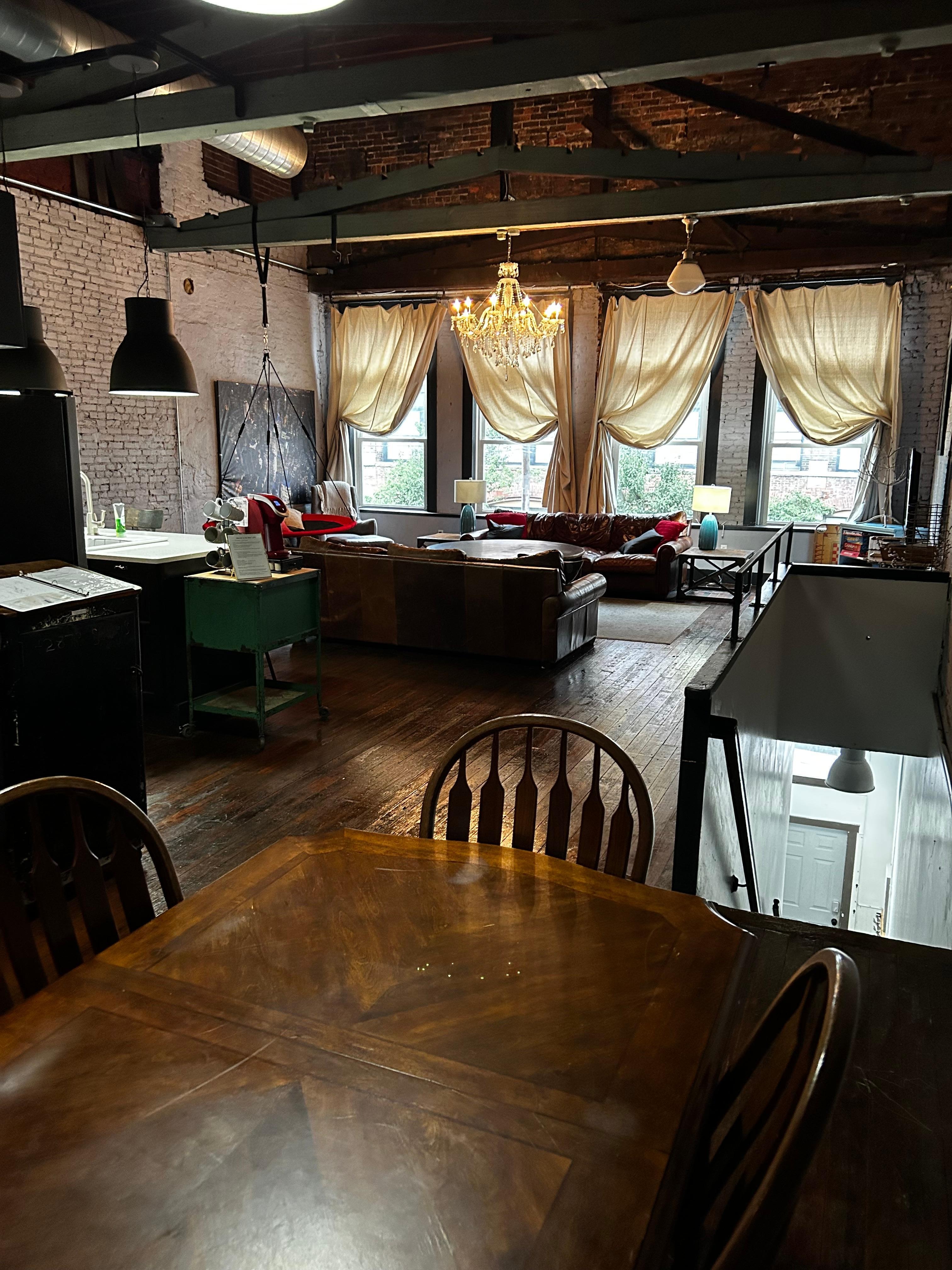 View from the dining area