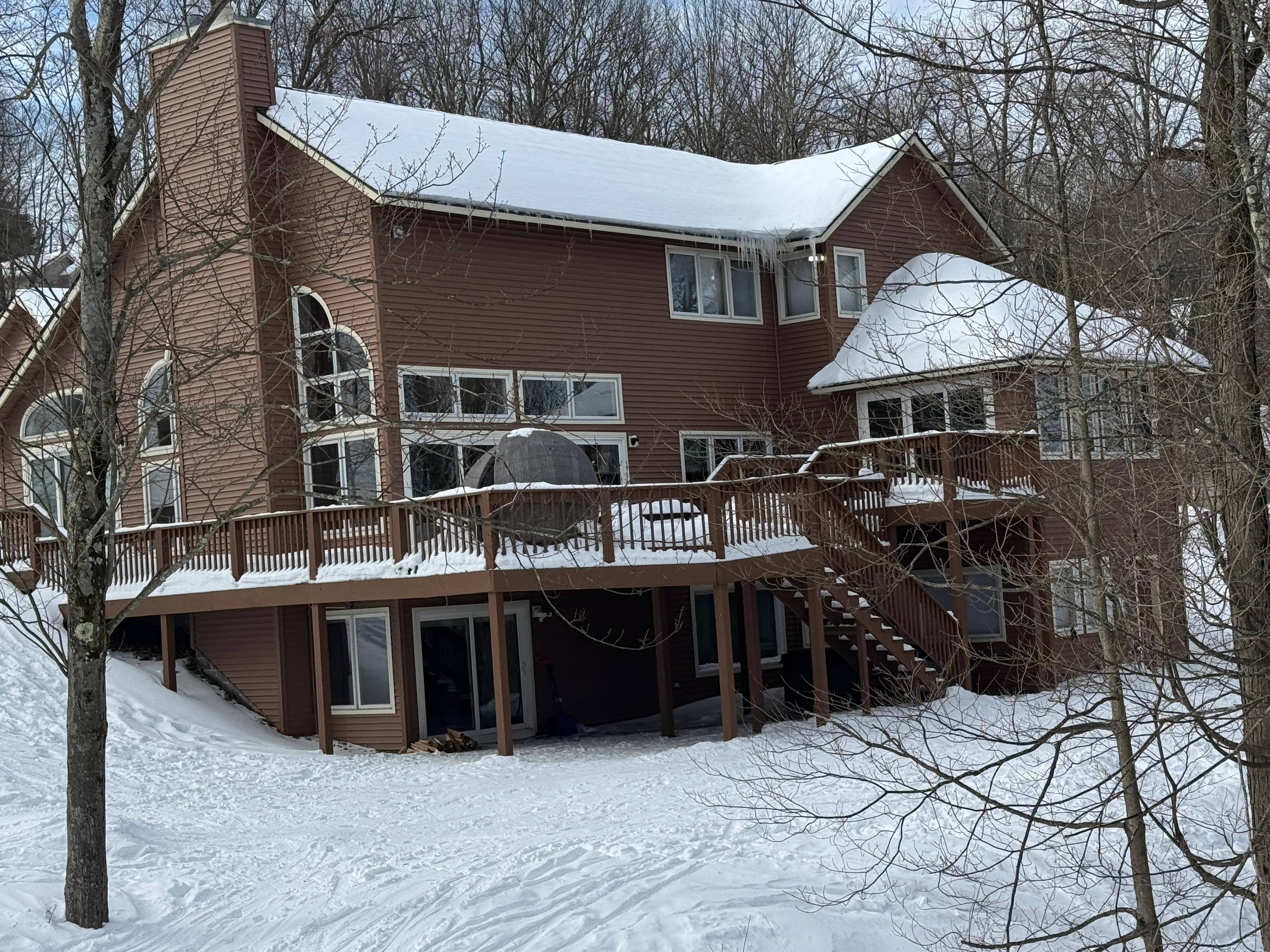 House from chair lift
