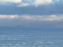 We always see freighters when we’re here.