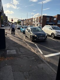 Busy street close by
