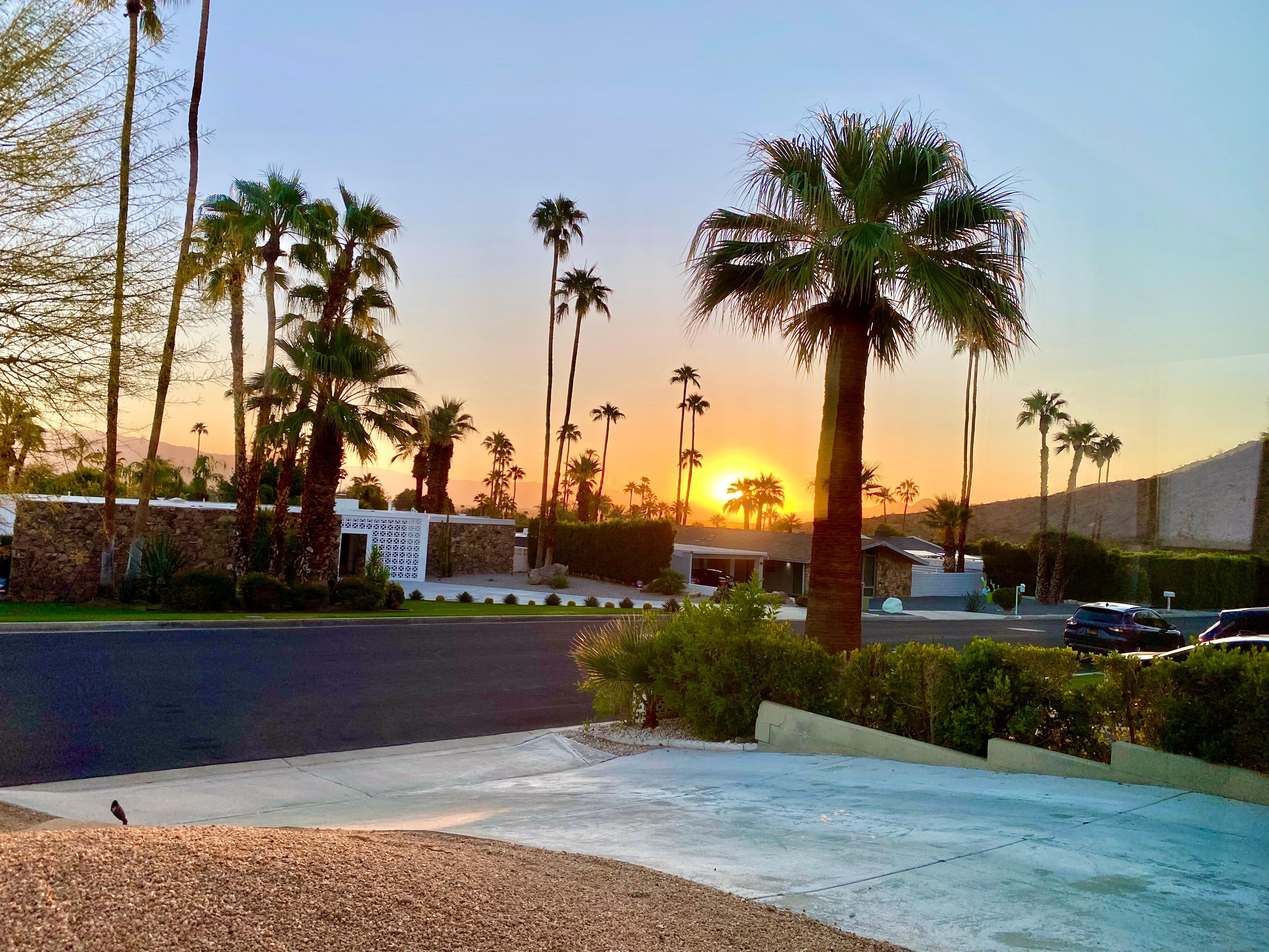 Early morning view from the master bedroom 