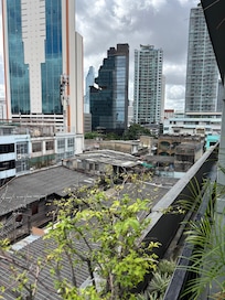 View from rooftop gym and deck