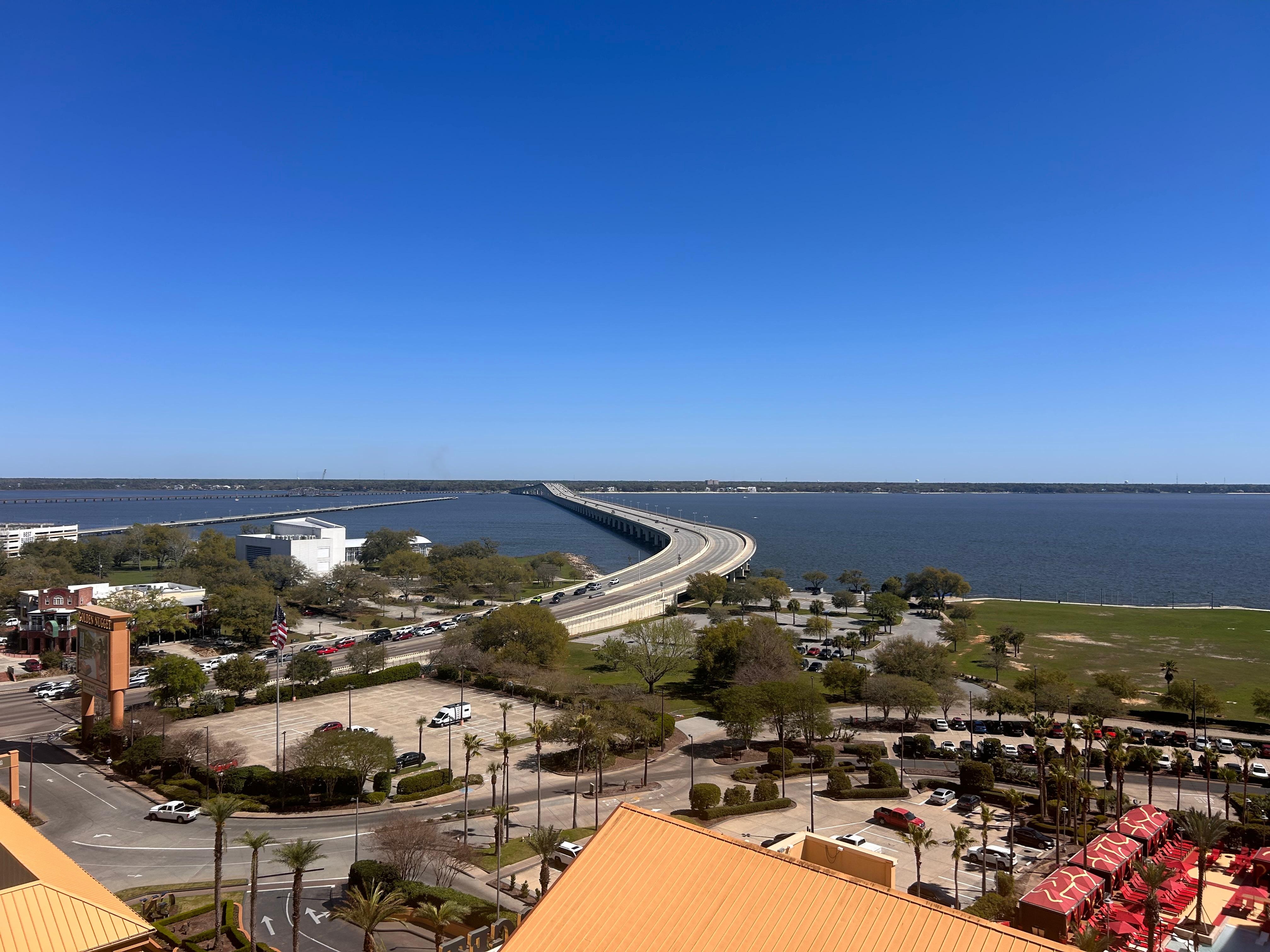 View from bridge side terrace room