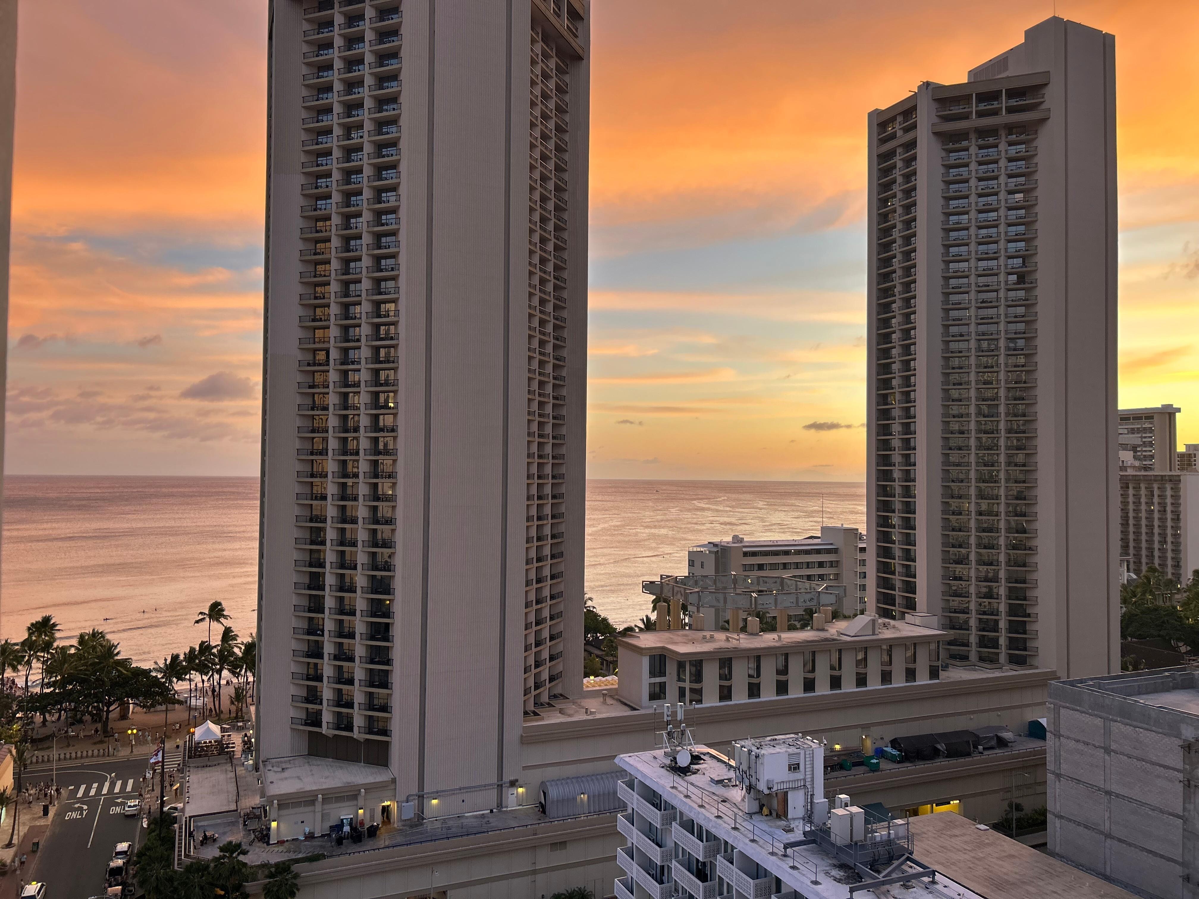 Sunset from balcony
