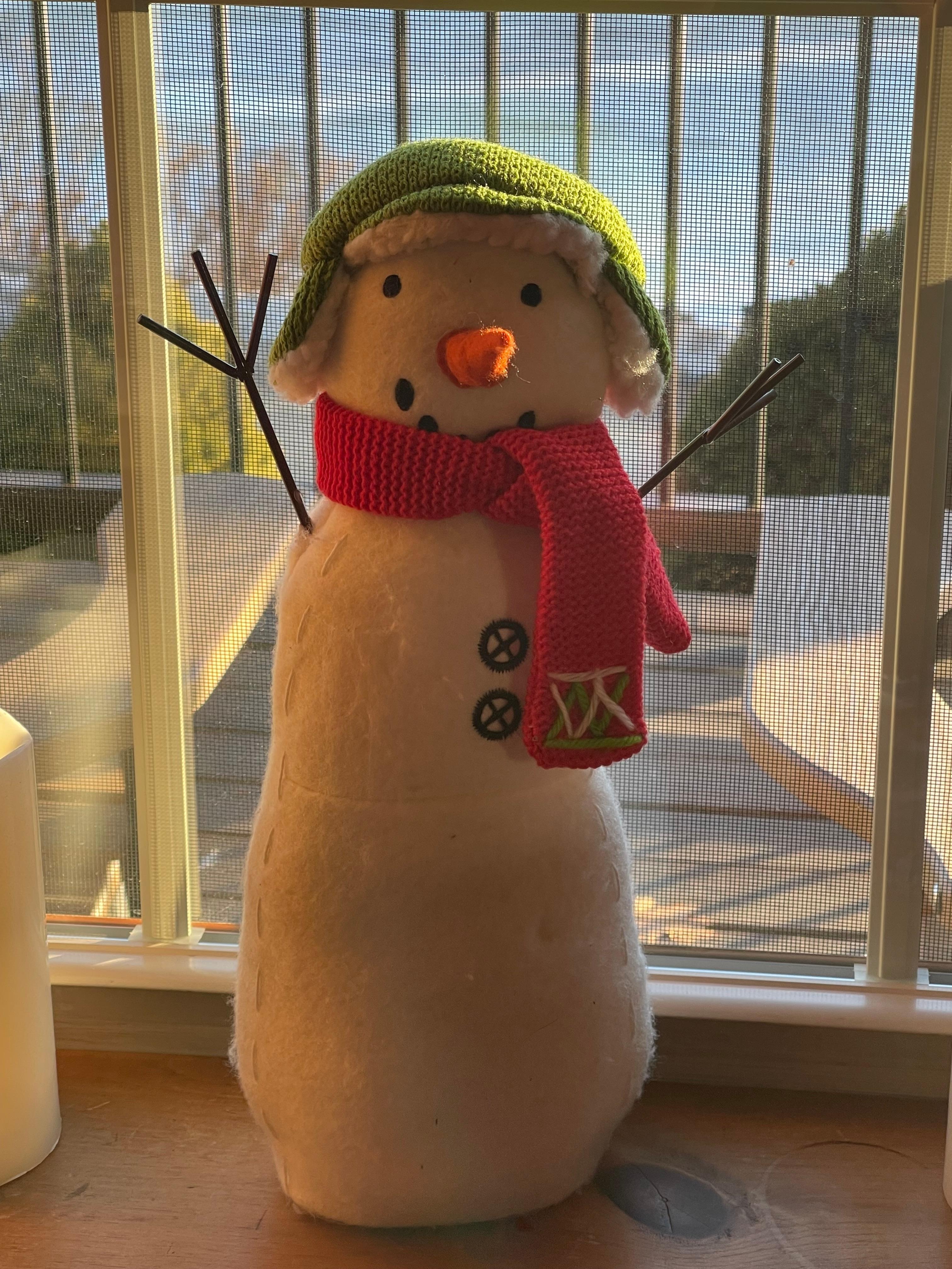 Rustic snowman decor