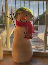 Rustic snowman decor