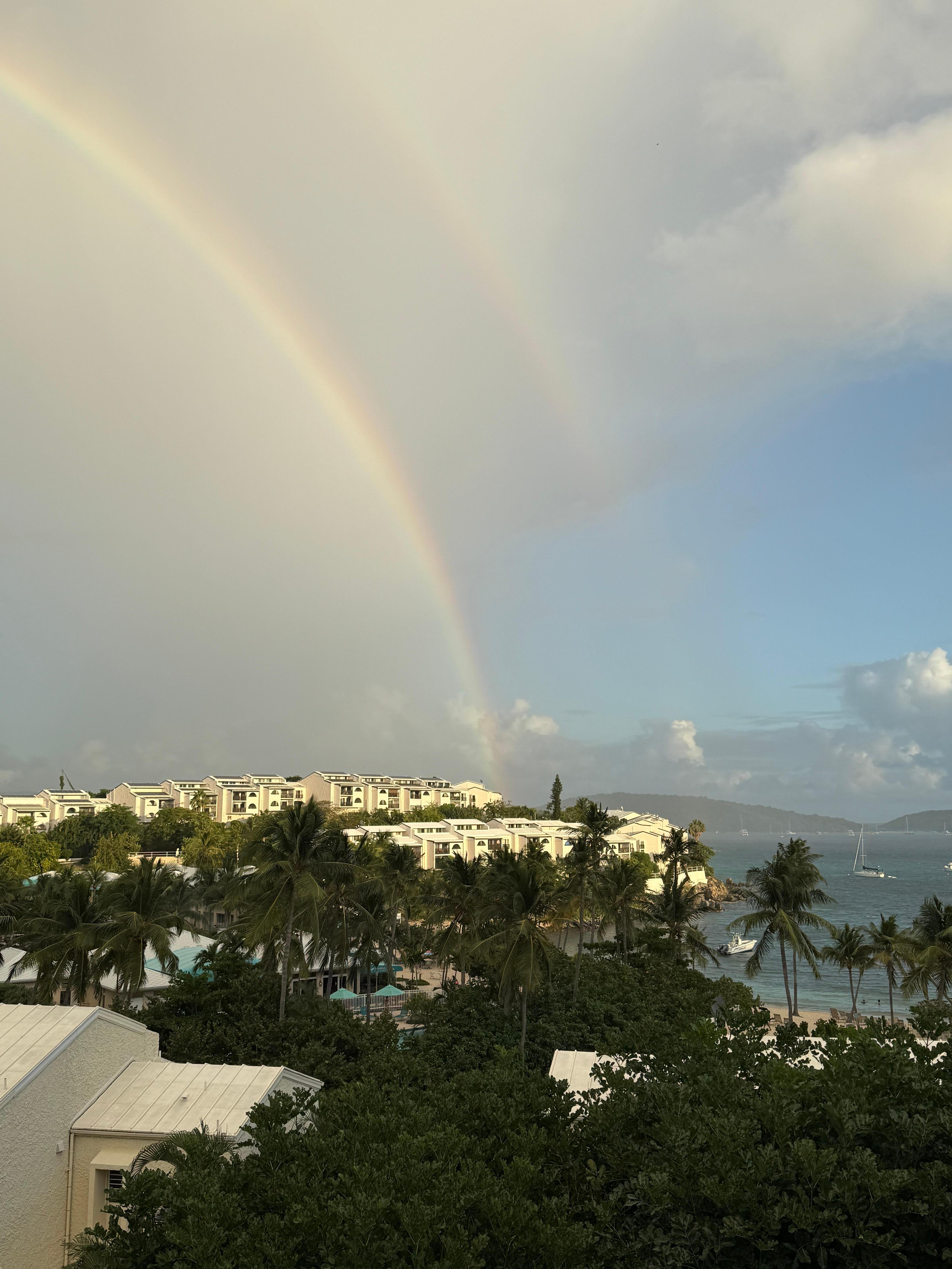 Rainbow over Cowpet Bay