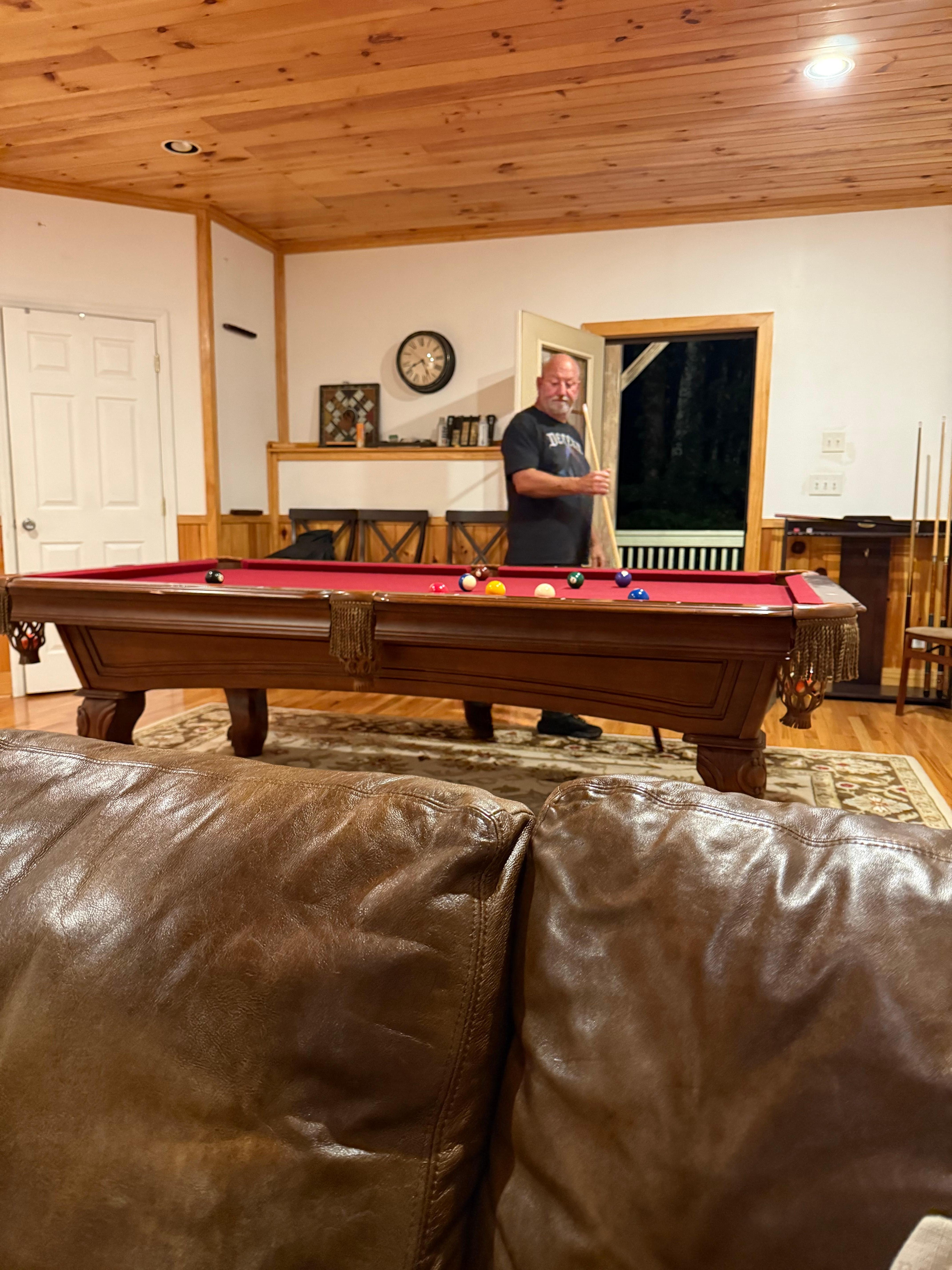 We had a blast playing pool.