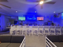 This is the Oceans Bar where you can get a drink and snacks every day.